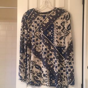 Tory Burch 100% cotton blue top